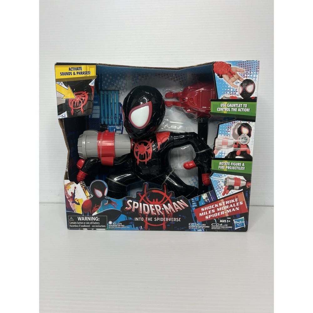 Spider Man Into the SpiderVerse Shock Strike Miles Morales Spider-Man New Sealed